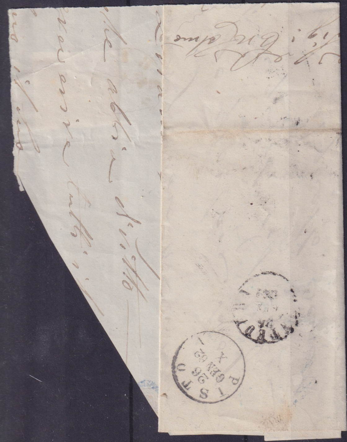 Antichi stati italiani Regno Di Sardegna 10 cent su busta 1862 Firenze