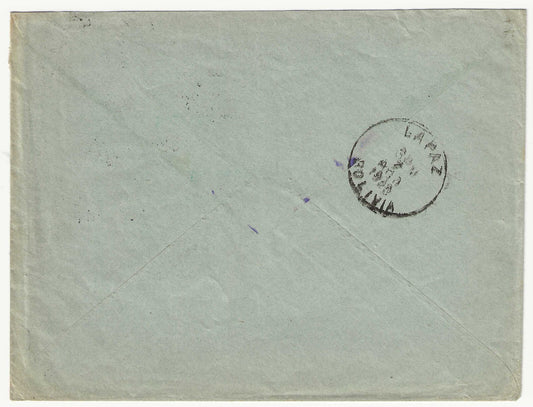 1926 Regno d'Italia - Busta per La Paz (Bolivia) con 1,25 l. Floreale