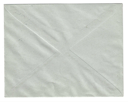 1919 Fiume - Busta affrancata con quartina Segnatasse soprastampa spostata