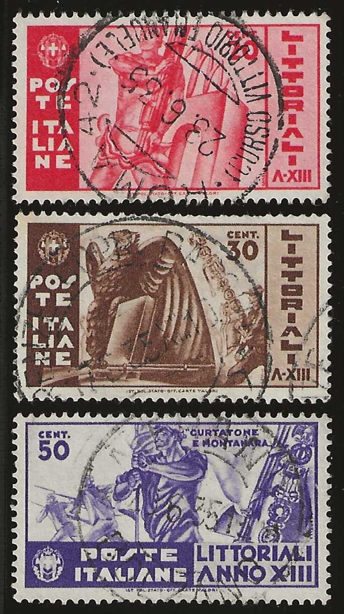 1935 Regno d'Italia - Serie completa Littoriali della Cultura usata