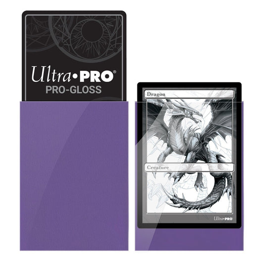 Ultra Pro Gaming Sleeves Deck Protector PURPLE PRO GLOSS Standard Size 50-Pack0