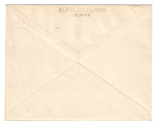 1918 Fiume - Busta postale S. Stefano d'Ungheria con valori Mietitori S. Sorani
