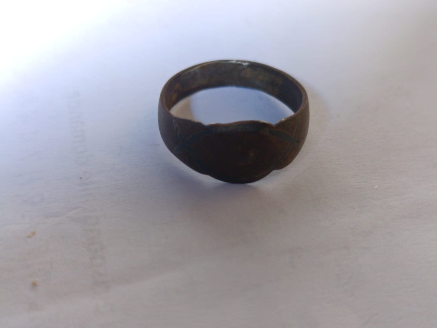 Vero Anello Antico Medievale in Bronzo Legittima Provenienza Idea Regalo Storica2
