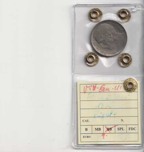 REGNO D'ITALIA 50 CENTESIMI LEONI 1925 RIGATO VITT. EM. III PERIZIATA