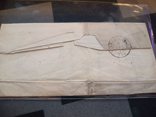 Francia 1852-61 Francobollo 20 Cent Napoleone III su Busta annullo numerale