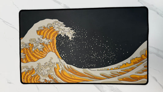Playmat "Golden Kanagawa" Limited Edition – Tappetino TCG Premium (60x35cm)