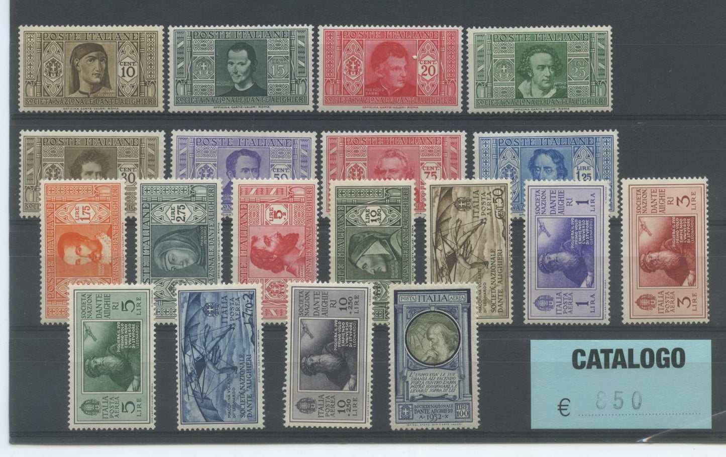 Regno d'Italia 1932 Dante Alighieri 19 valori MNH **