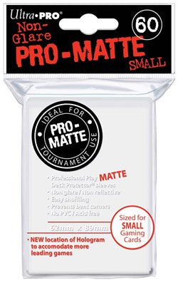 Ultra Pro Proteggi Carte Standard (66mm X 91mm) Pro - Matte Pacchetto 50 Bustine Bianco