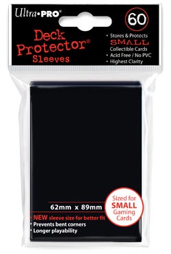 ULTRA PRO Proteggi Carte Mini Pacchetto 60 Bustine Nero
