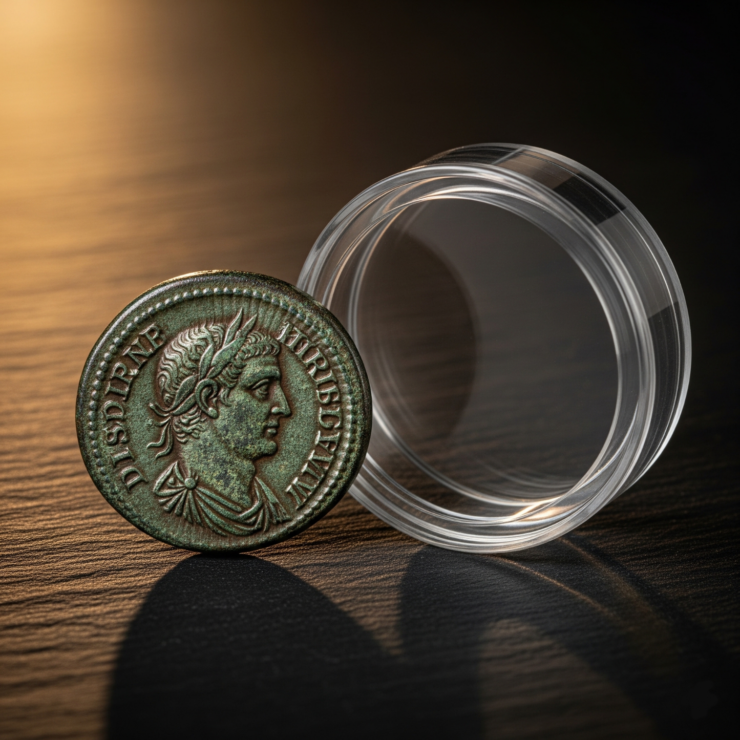 Moneta Antica Casuale Originale in Capsula Legittima provenienza Idea Regalo0