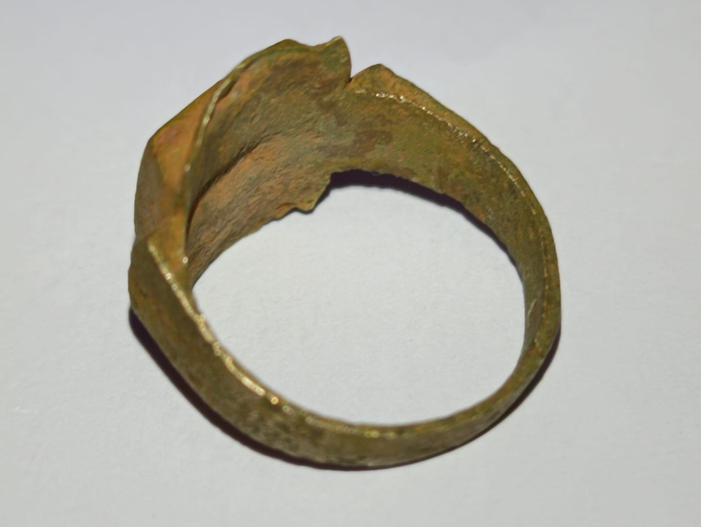 Vero Anello Antico Medievale in Bronzo Legittima Provenienza Idea Regalo Storica0