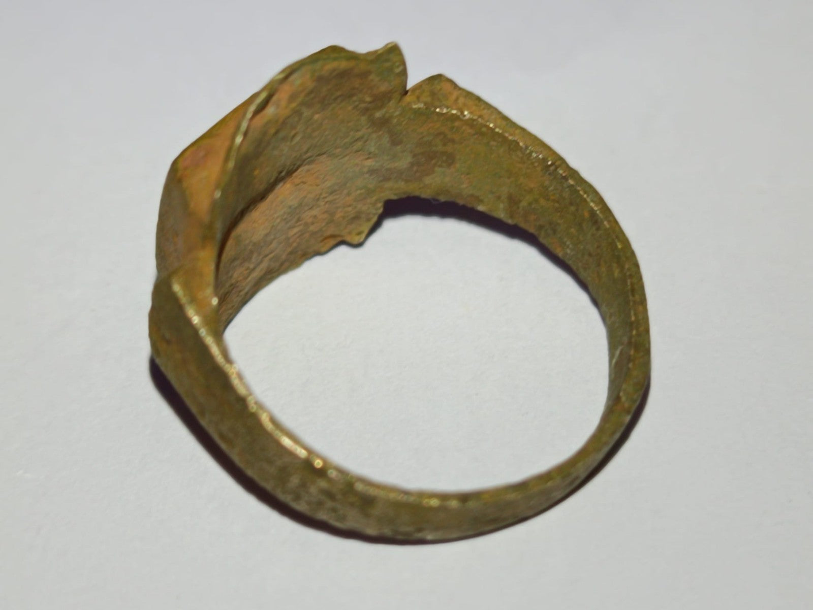 Vero Anello Antico Medievale in Bronzo Legittima Provenienza Idea Regalo Storica0
