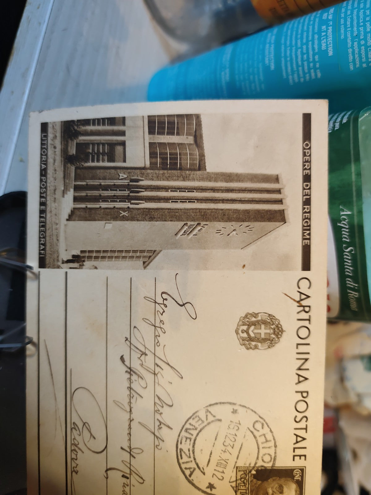 Cartolina Postale Venezia Anno XIII Opere Del Regime Littoria4