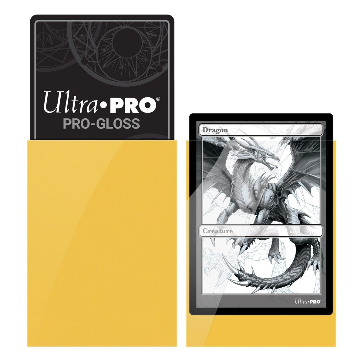 50 ULTRA PRO GLOSS YELLOW DIMENSIONE STA DECK PROTECTOR Card Sleeves mtg ccg tcg0