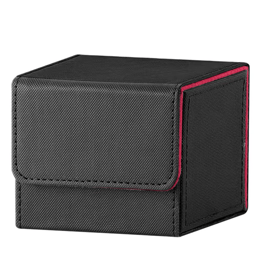 Deck Box Portamazzo 100 Carte TCG Pokemon Magic TS Collezionismo Nero/Rosso0