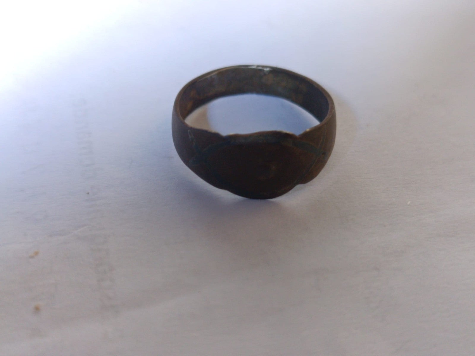 Vero Anello Antico Medievale in Bronzo Legittima Provenienza Idea Regalo Storica2
