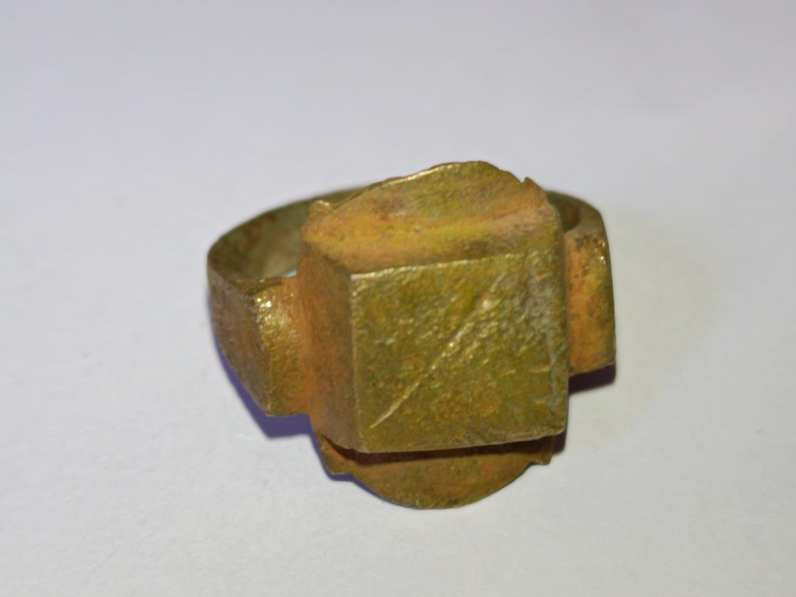 Vero Anello Antico Medievale in Bronzo Legittima Provenienza Idea Regalo Storica2