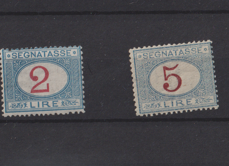 REGNO 1903 SEGNATASSE L.2 E L.5 ** 3 MNH