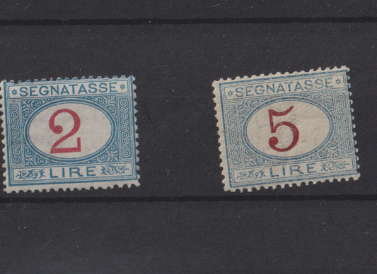 REGNO 1903 SEGNATASSE L.2 E L.5 ** 3 MNH