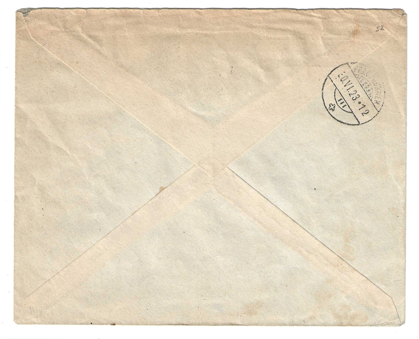1923 Regno d'Italia busta per la Svizzera con affrancatura tricolore Vittoria