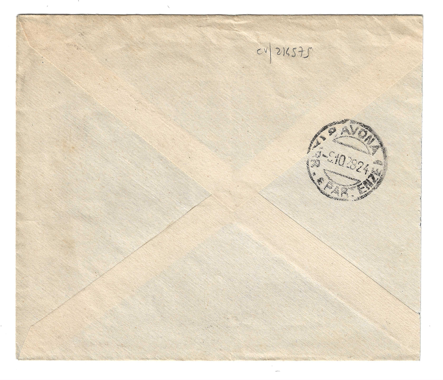 1928 Regno d'Italia Busta per Savona con coppia francobolli da 20 c. serie nascita Emanuele Filiberto