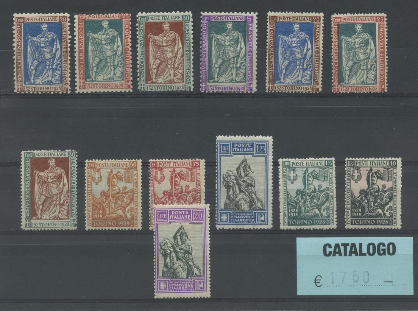 Regno 1928 Emanuele Filiberto serie completa MNH